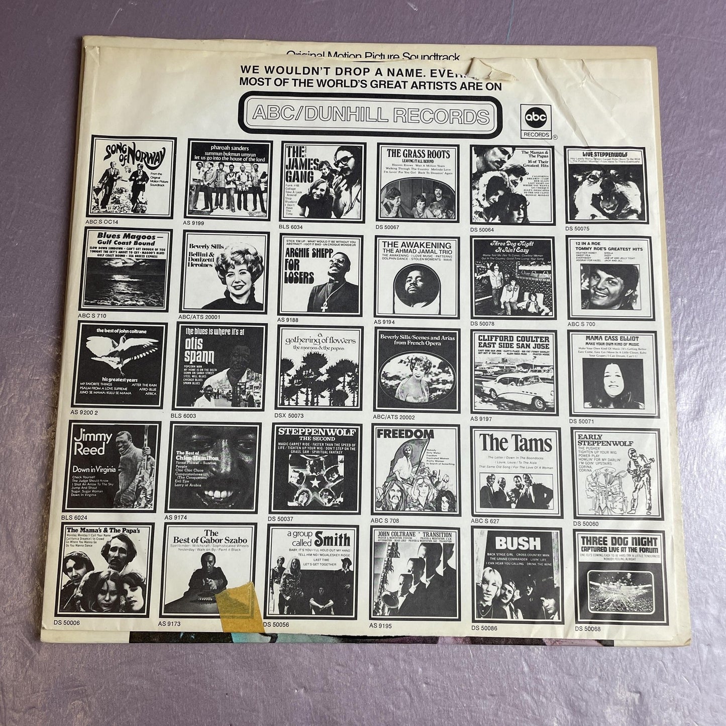 Vintage Zachariah Original Motion Picture Soundtrack 12" Black Vinyl LP 1971 ABC