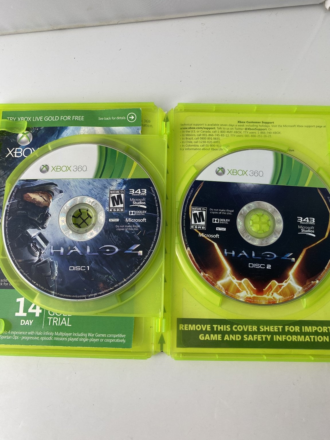 Halo 4 Xbox 360 Video Game FPS Multiplayer Sci-Fi NTSC
