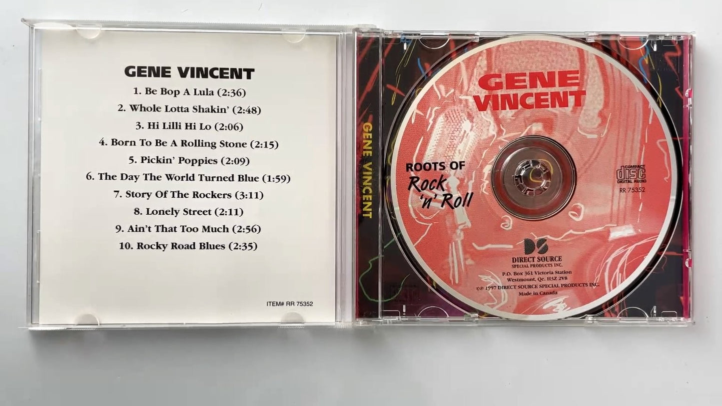 Gene Vincent - Roots of Rock 'n' Roll CD 1997 Rockabilly Direct Source