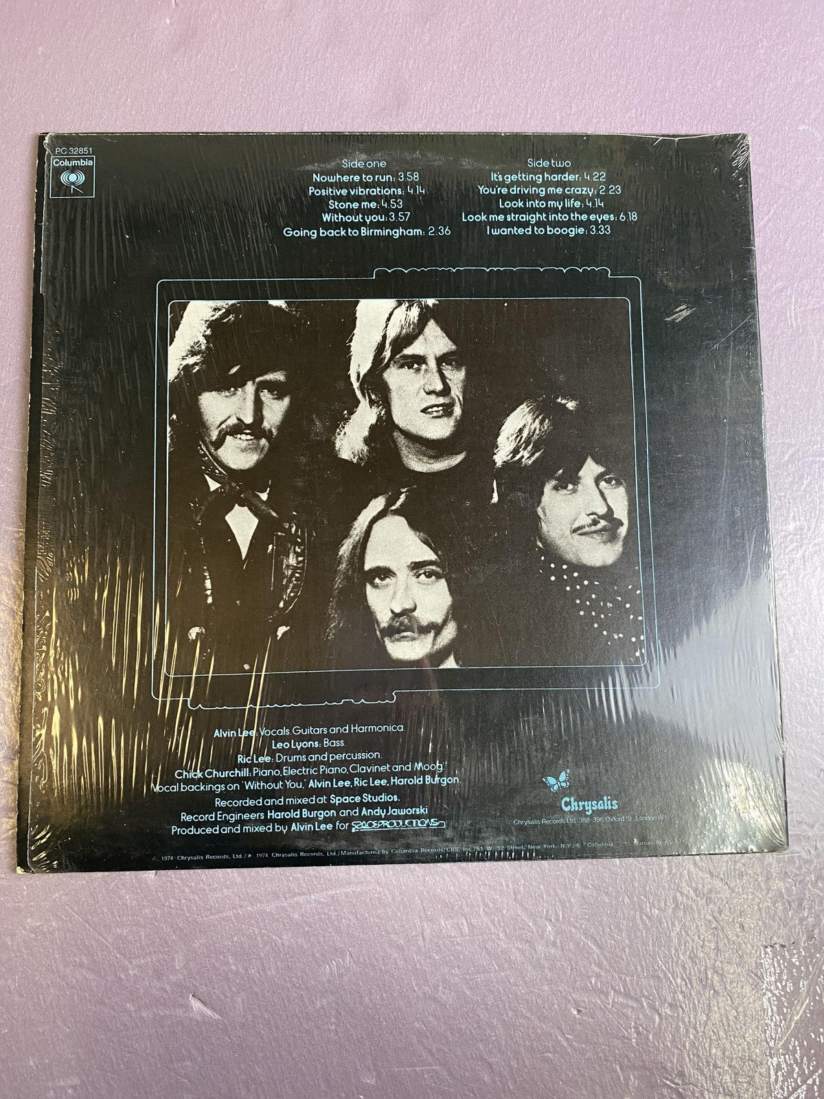 Vintage Ten Years After Positive Vibrations 12" Vinyl LP 1974 Columbia Rock