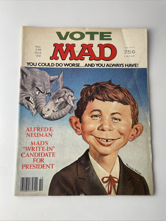 MAD Magazine # 218 OCT '80 Good Condition