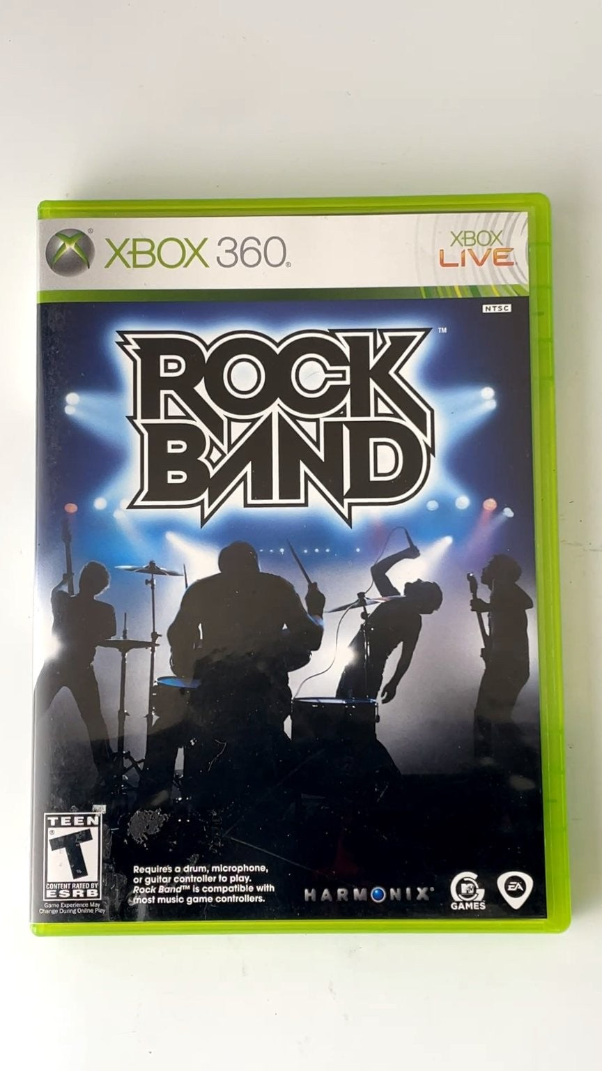 Rock Band Xbox 360 Video Game Multiplayer Music Rhythm CIB