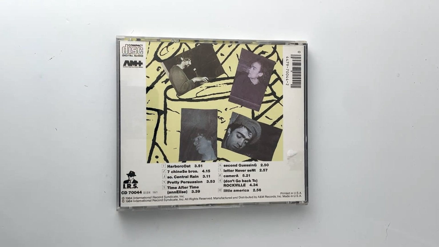 R.E.M. - Reckoning CD 1984 US First Press Alternative Rock I.R.S.