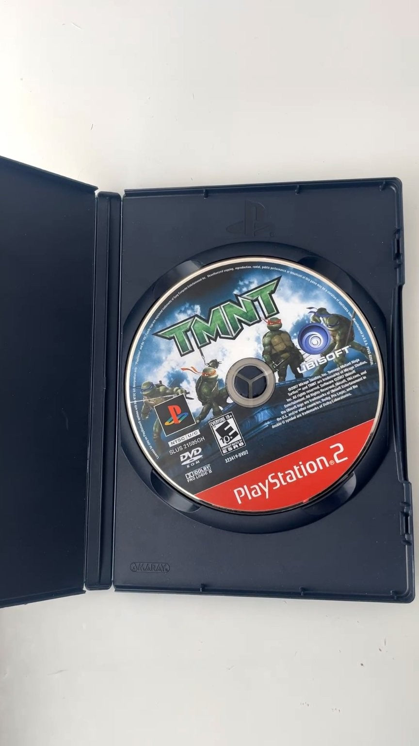 TMNT Greatest Hits PlayStation 2 Video Game Ubisoft Multiplayer NO MANUAL VG