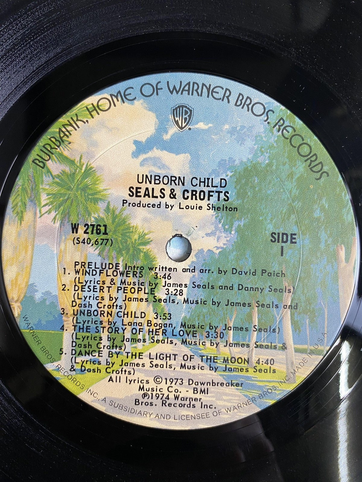 Vintage Seals & Crofts Unborn Child 12" Vinyl LP 1974 Warner Soft Folk Rock