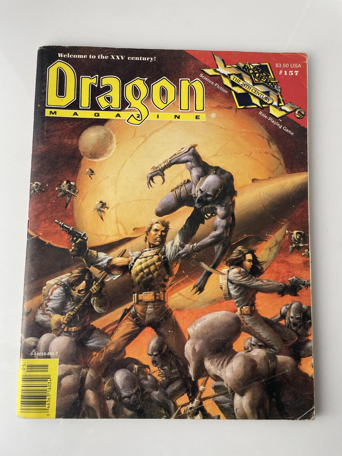 Vintage Dragon Magazine 157 May 1990 Buck Rogers XXVc AD&D D&D TSR RPG Sci-Fi