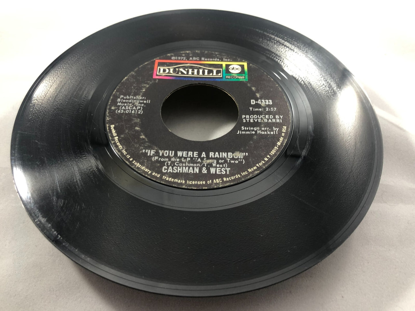 CASHMAN and  WEST - if you were a rainbow/ songman ABC DUNHILL VG F124A