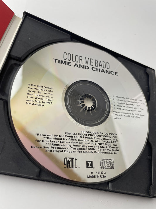 Vintage Color Me Badd CD Maxi Single Time and Chance R&B New Jack 1993 Made USA