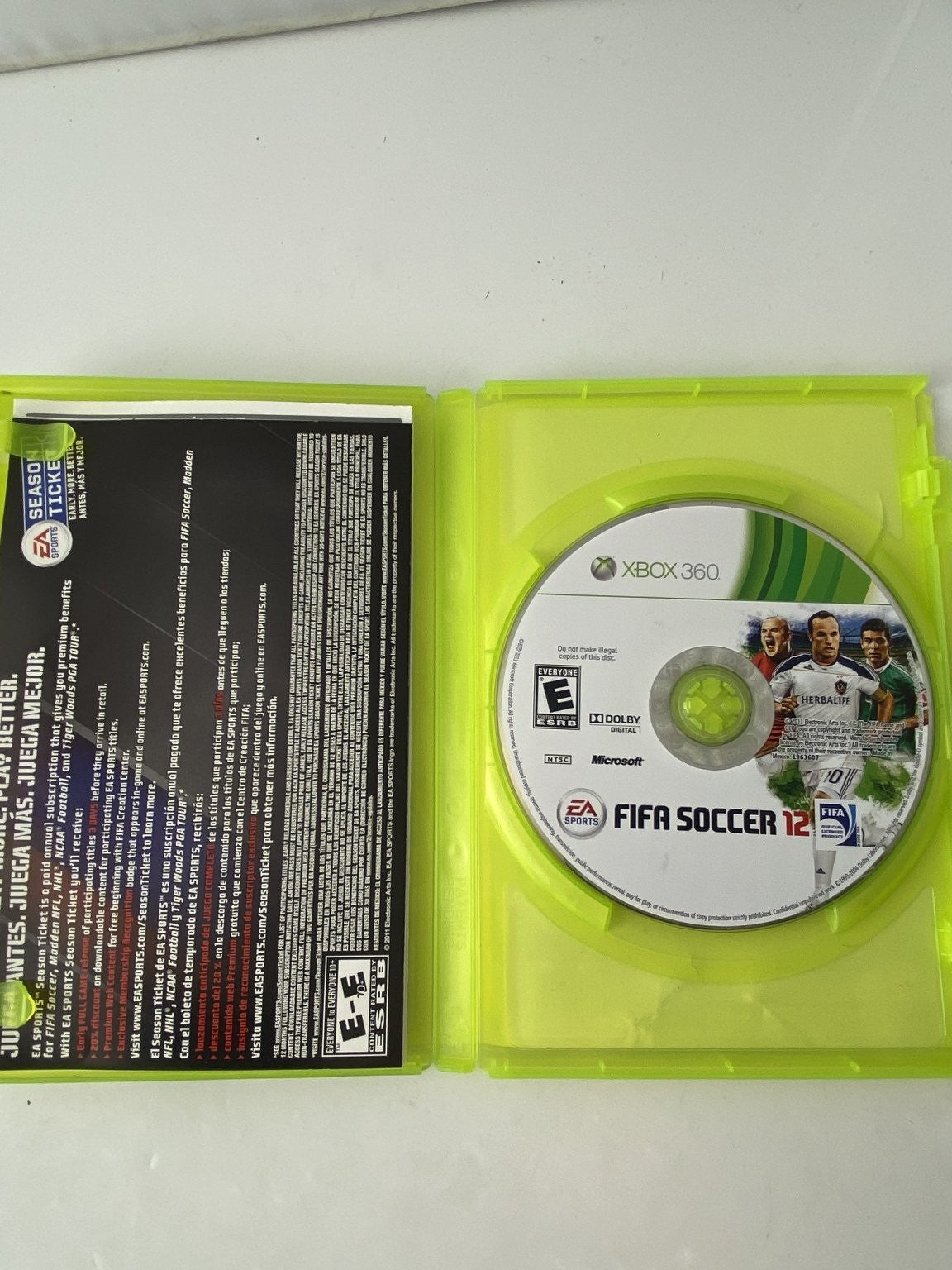 FIFA Soccer 12 Xbox 360 Video Game Sports Multiplayer EA
