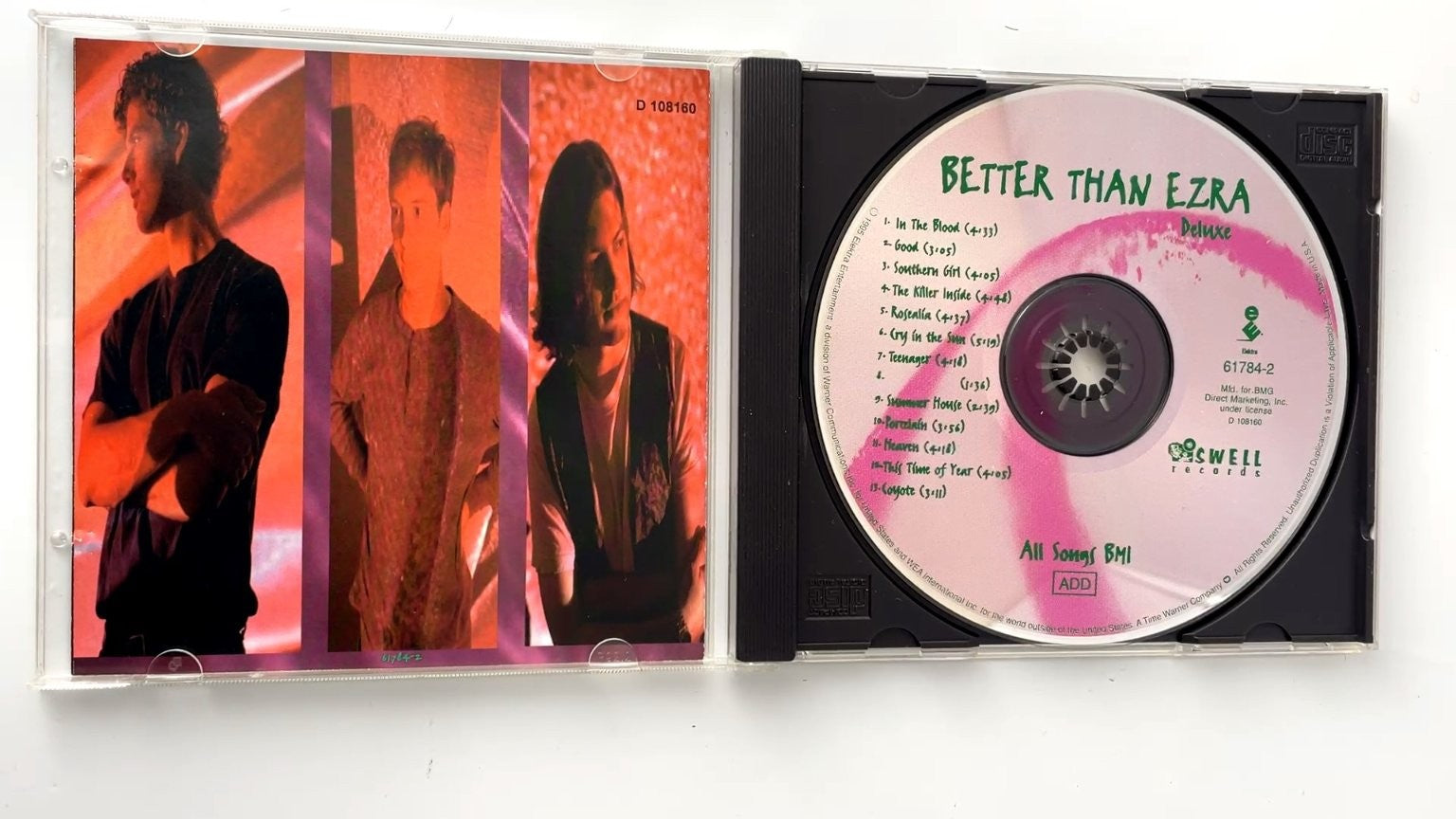 Better Than Ezra - Deluxe CD 1995 Alternative Rock Elektra