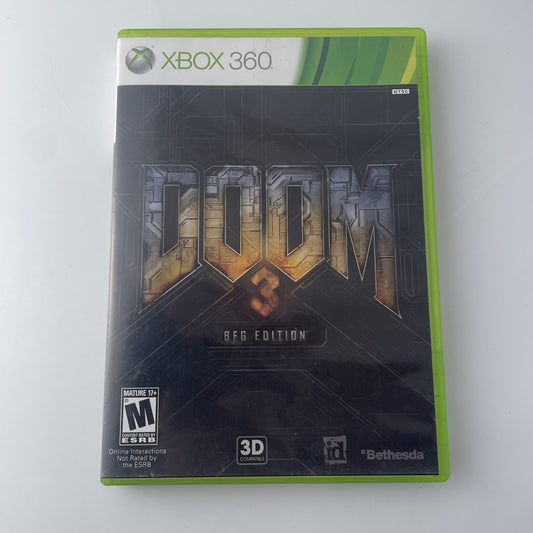 Doom 3 -- BFG Edition (Microsoft Xbox 360, 2012) Very Good Condition