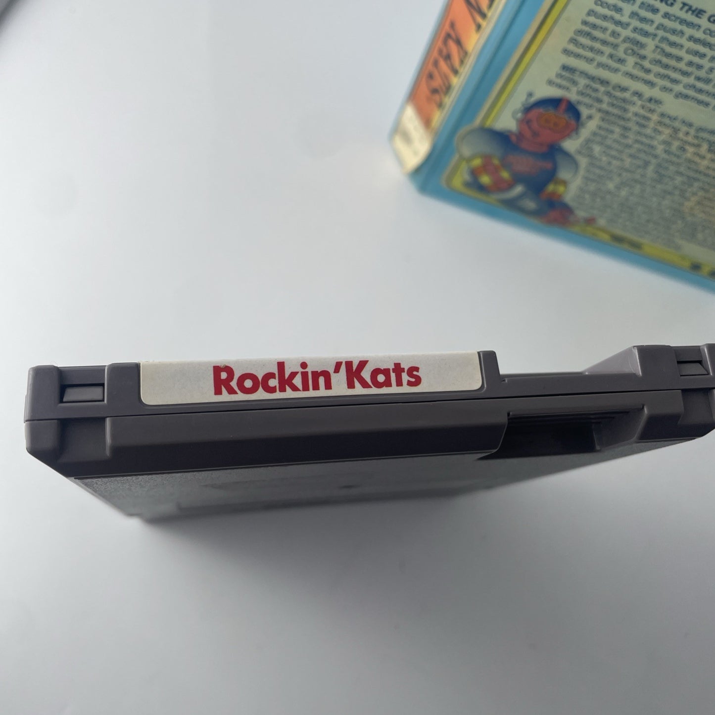 Rockin' Kats NES CART ONLY W/ Rental Case - rare Atlus nintendo TESTED WORKING