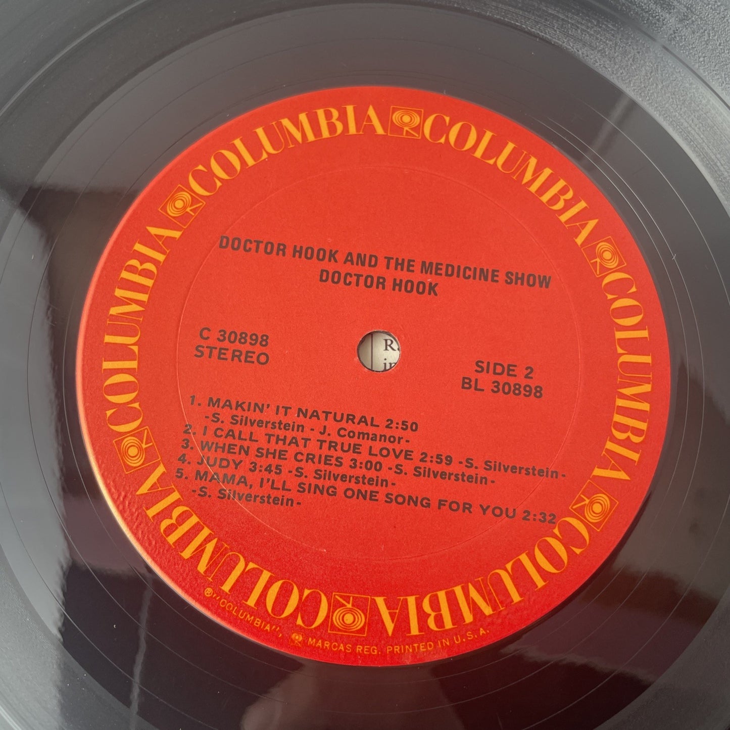 Doctor Hook And The Medicine Show- Doctor Hook- LP 1972 Columbia C 30898 VG