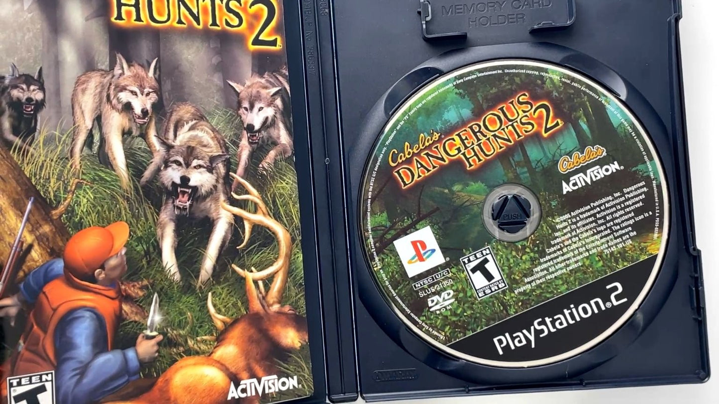 Cabela's Dangerous Hunts 2 PlayStation 2 Video Game Teen Rating CIB TESTED