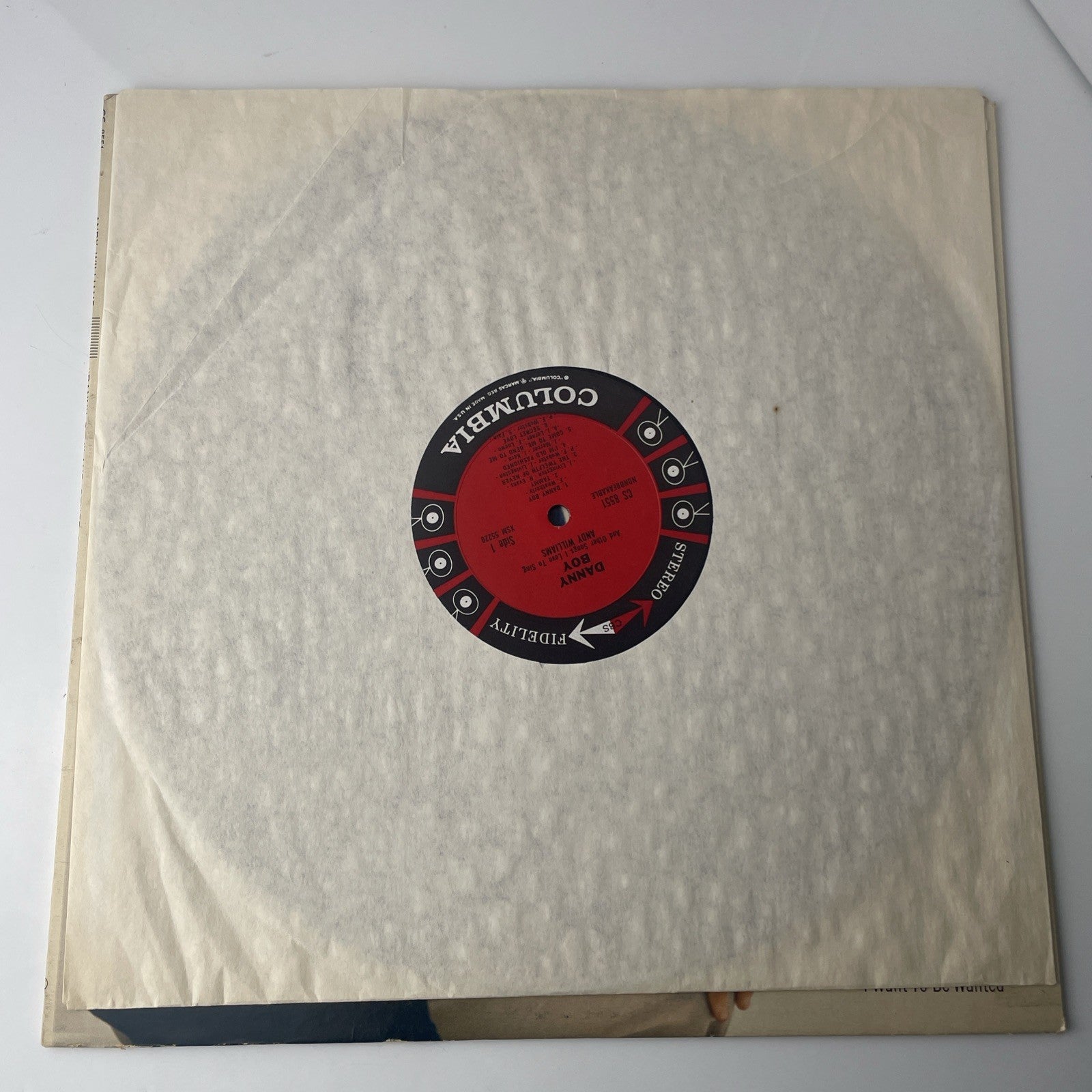 ANDY WILLIAMS-DANNY BOY-LP-VG+-OLD COLUMBIA SIX EYE-TAMMY-MISTY-SECRET LOVE