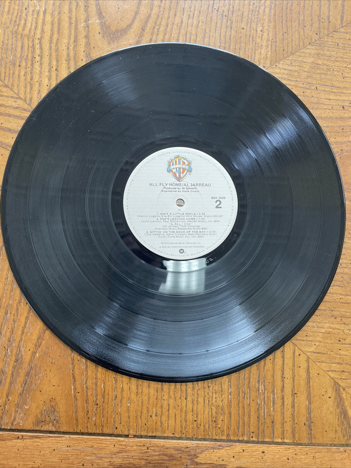AL JARREAU All Fly Home LP Rare promo Gold Stamp 70s R&b Soul Group WB 1978