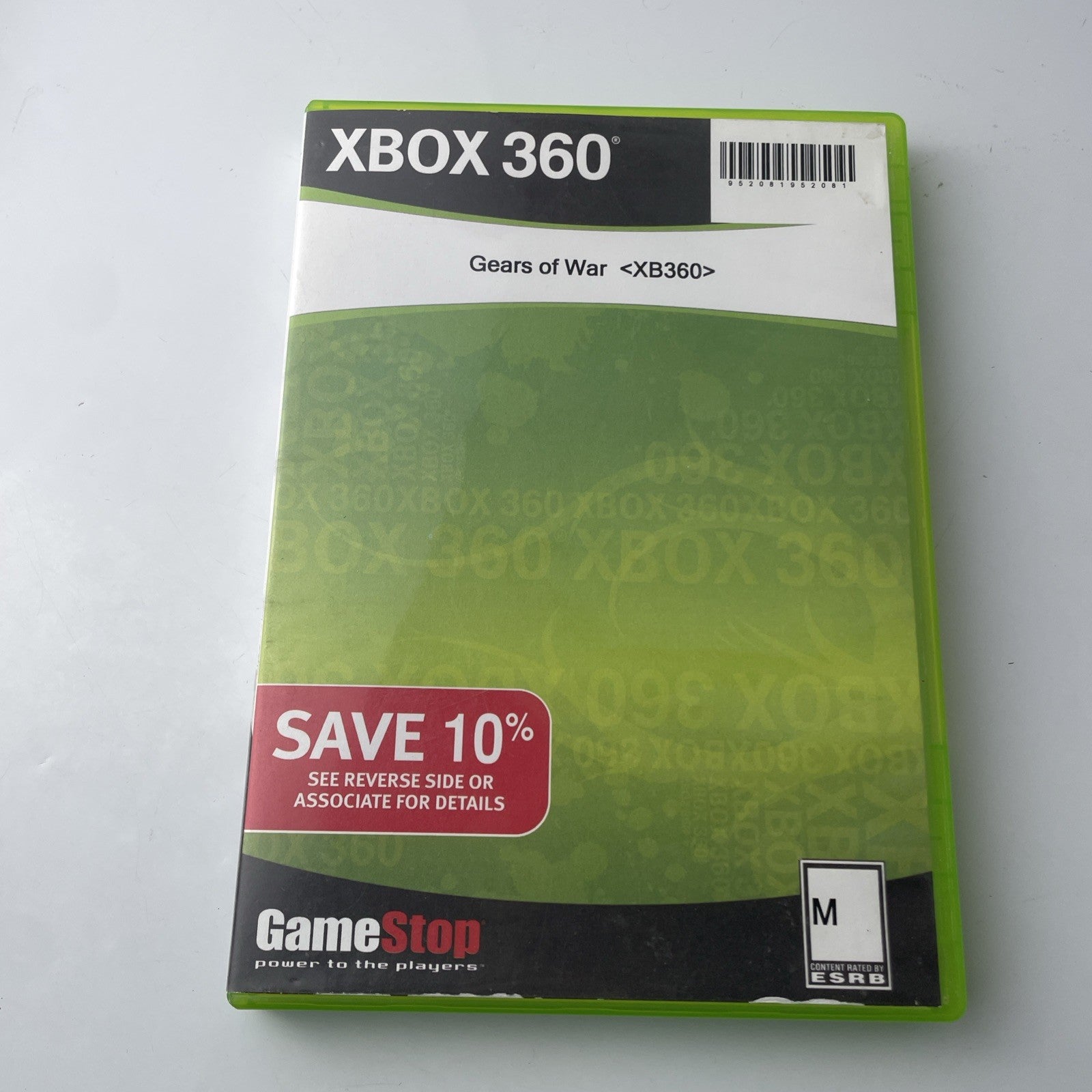 Gears of War (Xbox 360) Very Good DISC In Gamestop Replacement Case