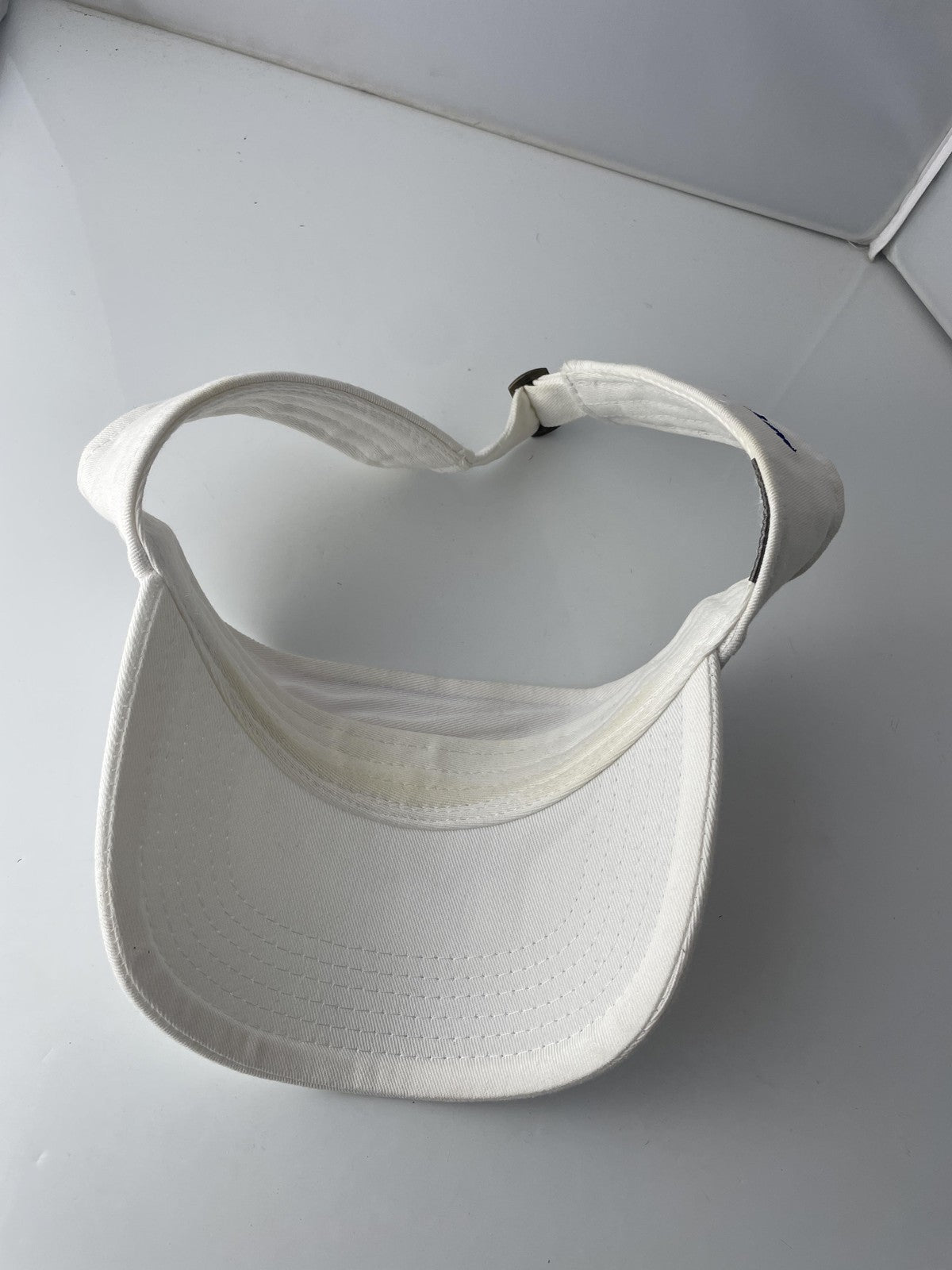 Champion Hat Visor Strap Back White Embroidered C Logo Golf Tennis Sport Mens