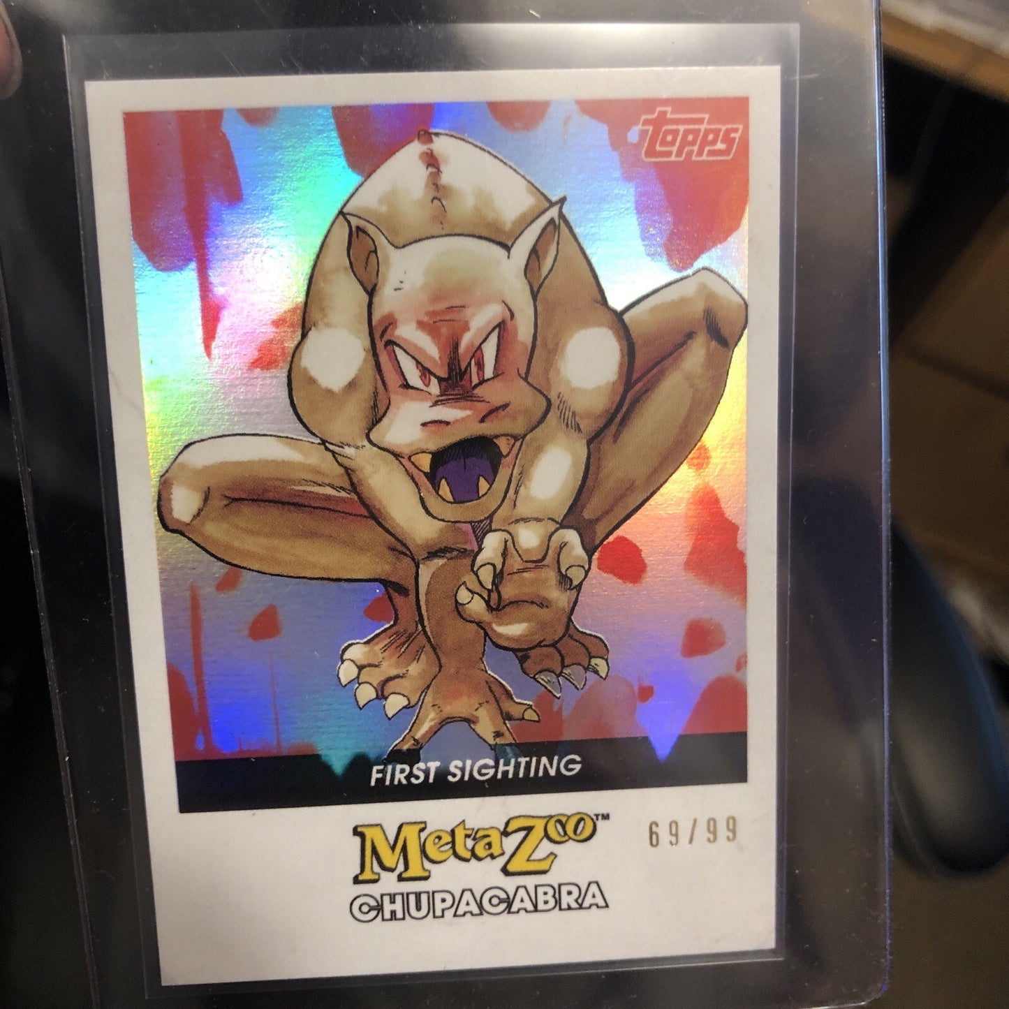 69/99 2021 Topps MetaZoo Cryptid Nation Series 0 Chupacabra First Sighting FOIL