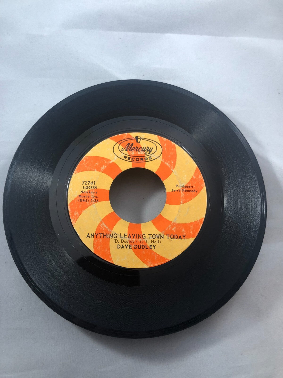 Country 45 Dave Dudley - I'D Rather Be Forgotten  Anything Leaving Town Today VG