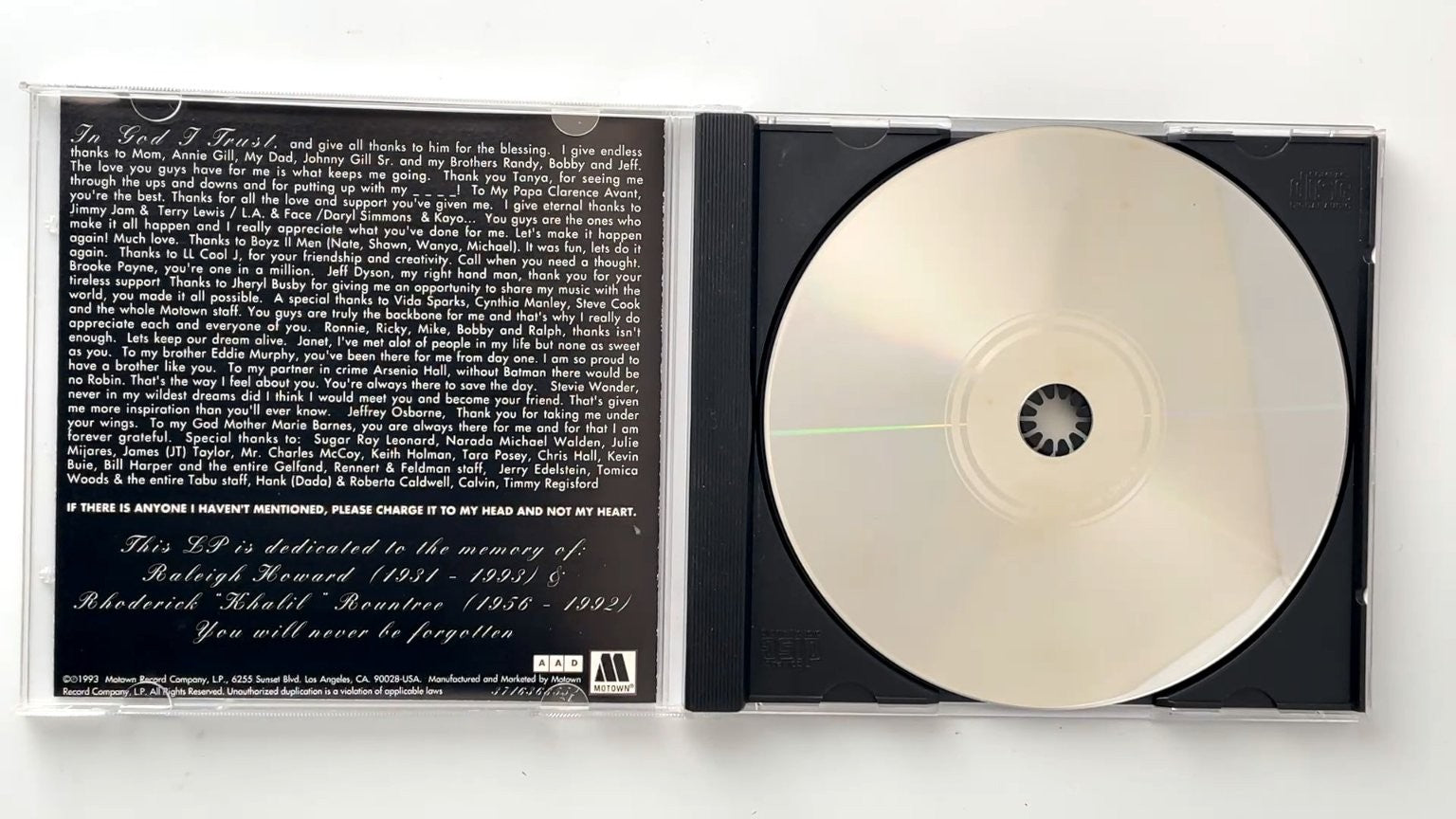 Johnny Gill - Provocative CD 1993 Grammy Nominee R&B Motown