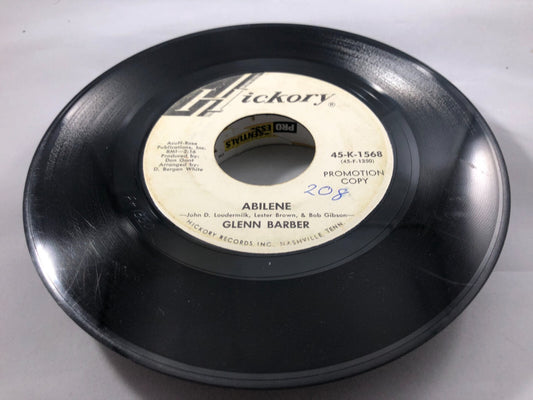 Glenn Barber 45rpm Poison Red Berries - Abilene Promo Copy 45-K-1568
