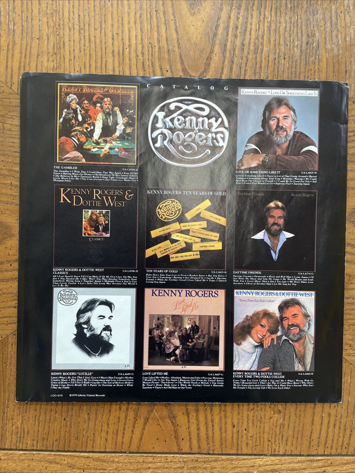 New 1979 Kenny Rogers "Kenny" Vinyl 12" LP Album  Liberty Records  LOO-979