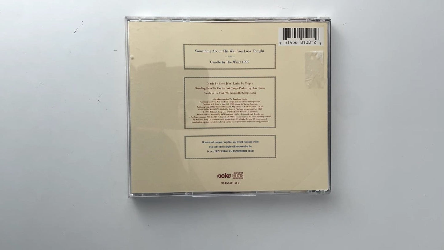 Elton John - Something About The Way You Look Tonight CD 1997 Rocket Pop