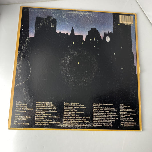 Vintage Marvin Gaye Midnight Love 12" Black Vinyl LP 1982 Columbia Soul Funk