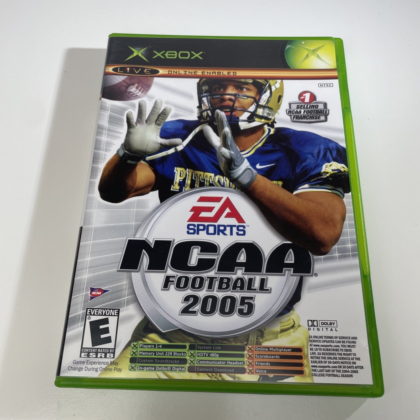 Tested NCAA Football/ Top Spin Tennis 2005 Original Xbox Game Complete 