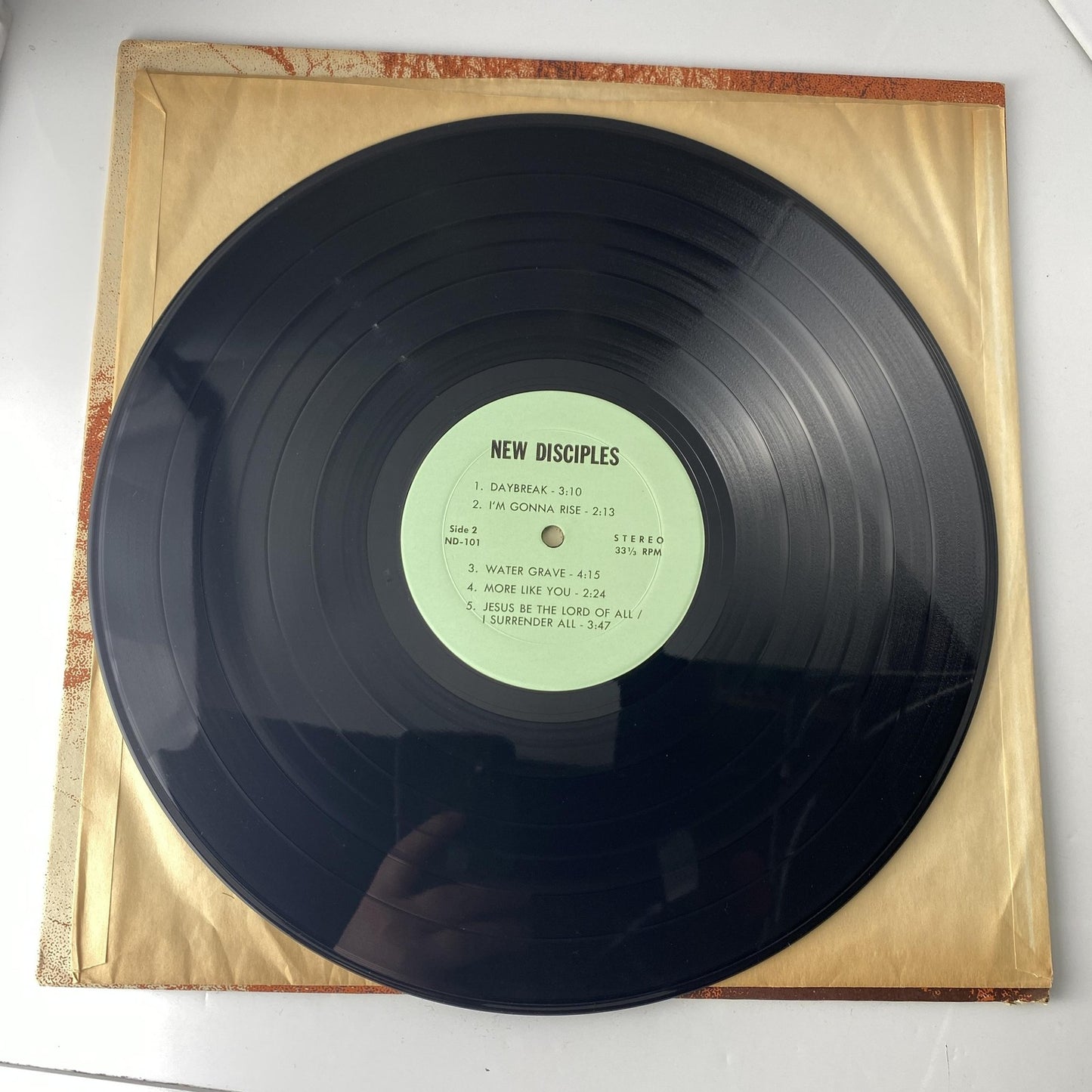 Vintage New Disciples Holding On 12" Black Vinyl LP Sound Christian Gospel