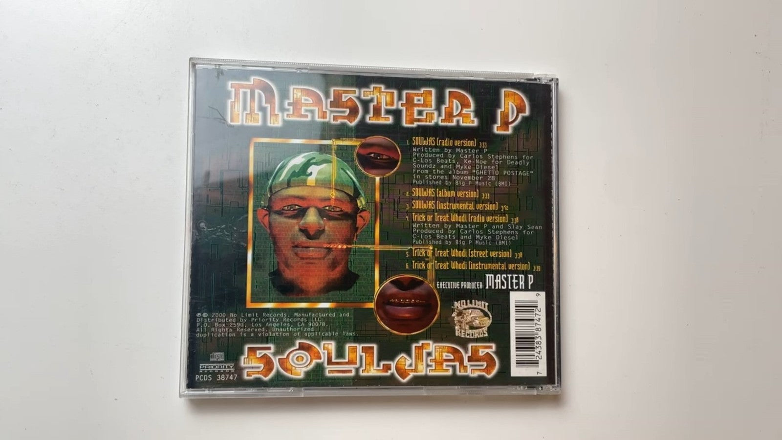 Master P - Souljas / Trick Or Treat Whodi CD 2000 Hip Hop No Limit