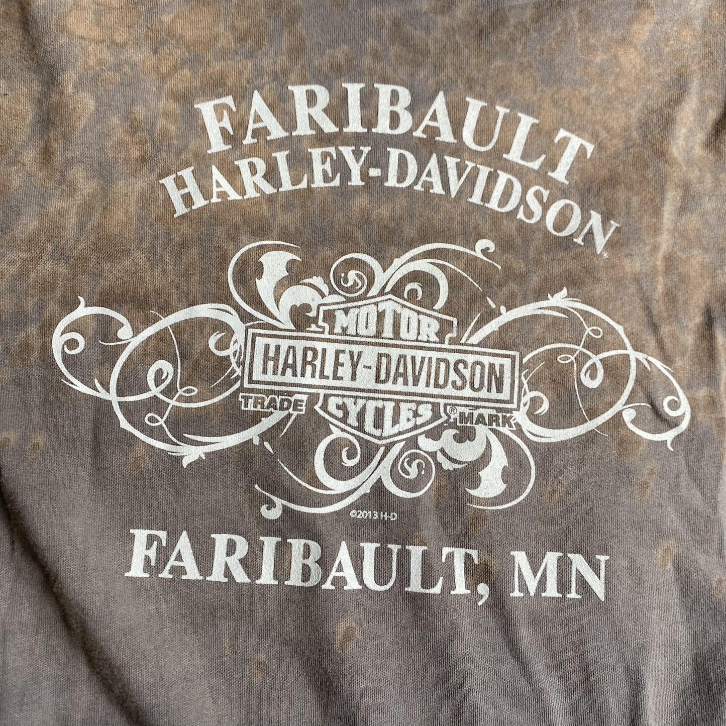 Harley-Davidson Shirt Womens 2XL Long Sleeve Love and Ride Eagle Faribault MN