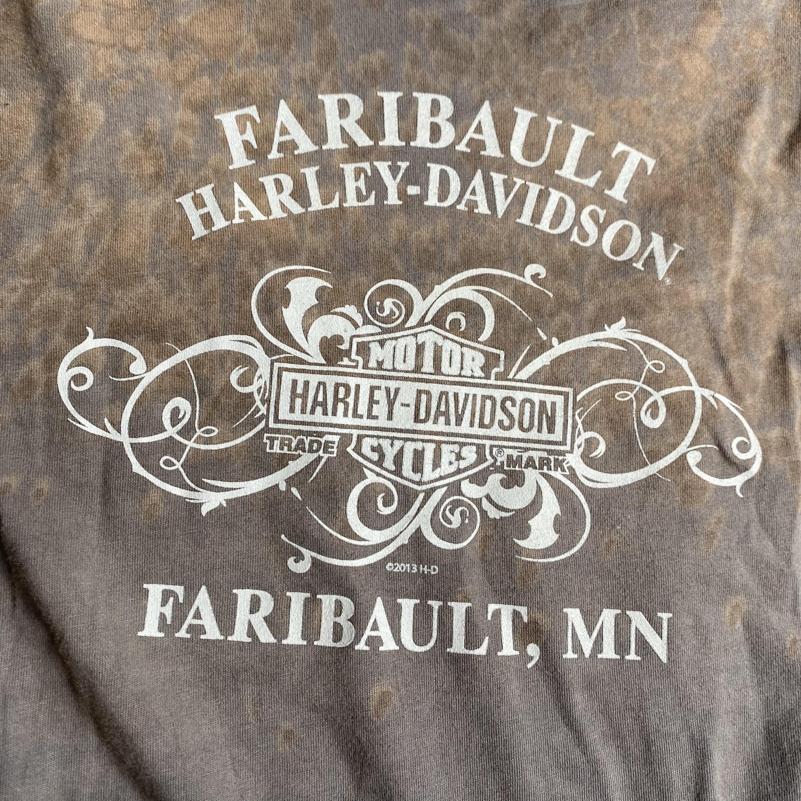 Harley-Davidson Shirt Womens 2XL Long Sleeve Love and Ride Eagle Faribault MN