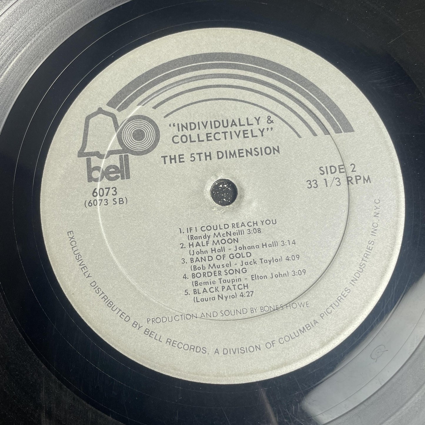 Vintage 5th Dimension Individually & Collectively 12" Vinyl LP 1972 El Pop Soul