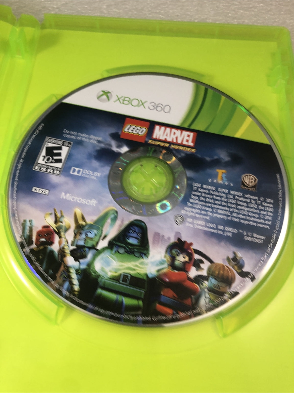 LEGO Marvel Super Heroes (Microsoft Xbox 360, 2013) No Manual