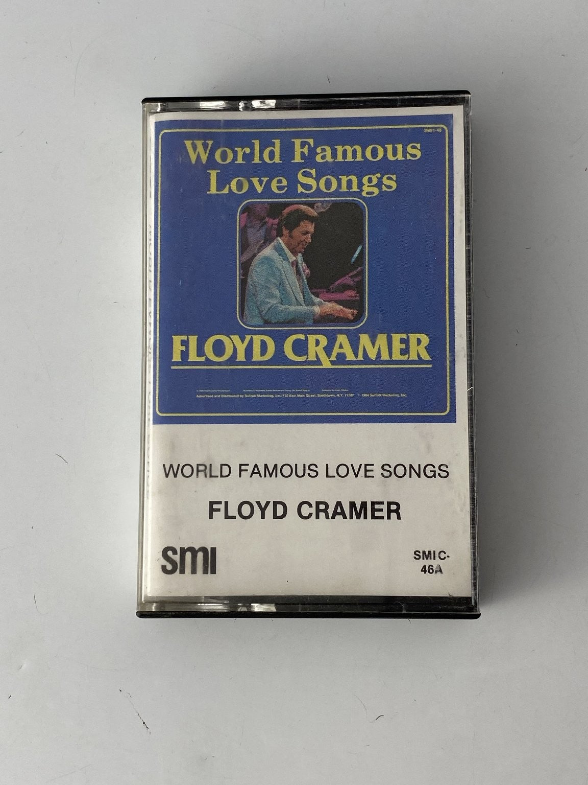 Floyd Cramer World Famous Love Songs Cassette 1984 SMI