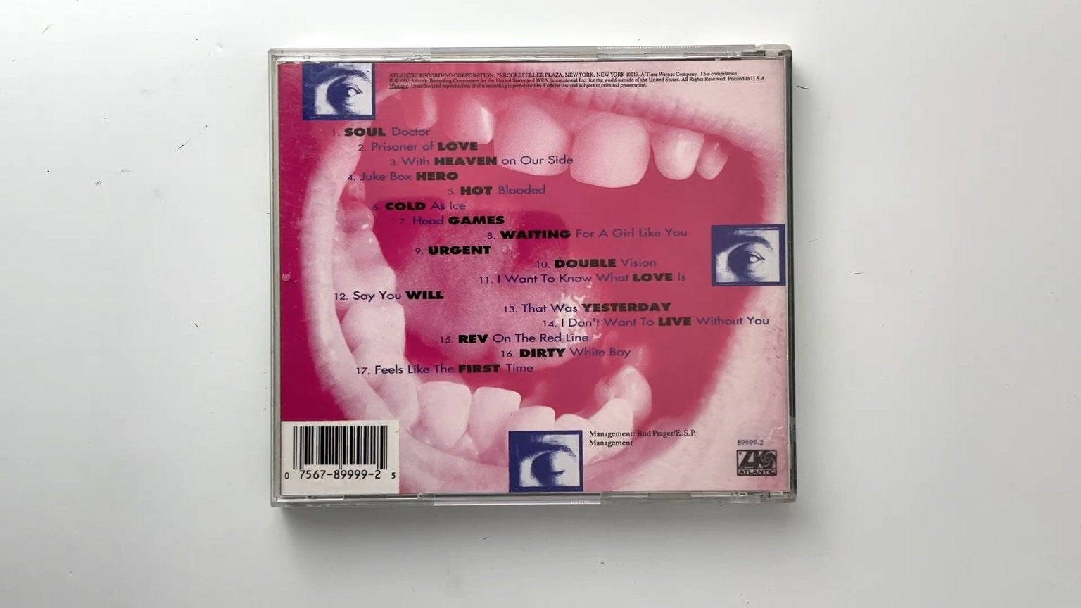 Foreigner - The Very Best... And Beyond CD 1992 Rock Atlantic