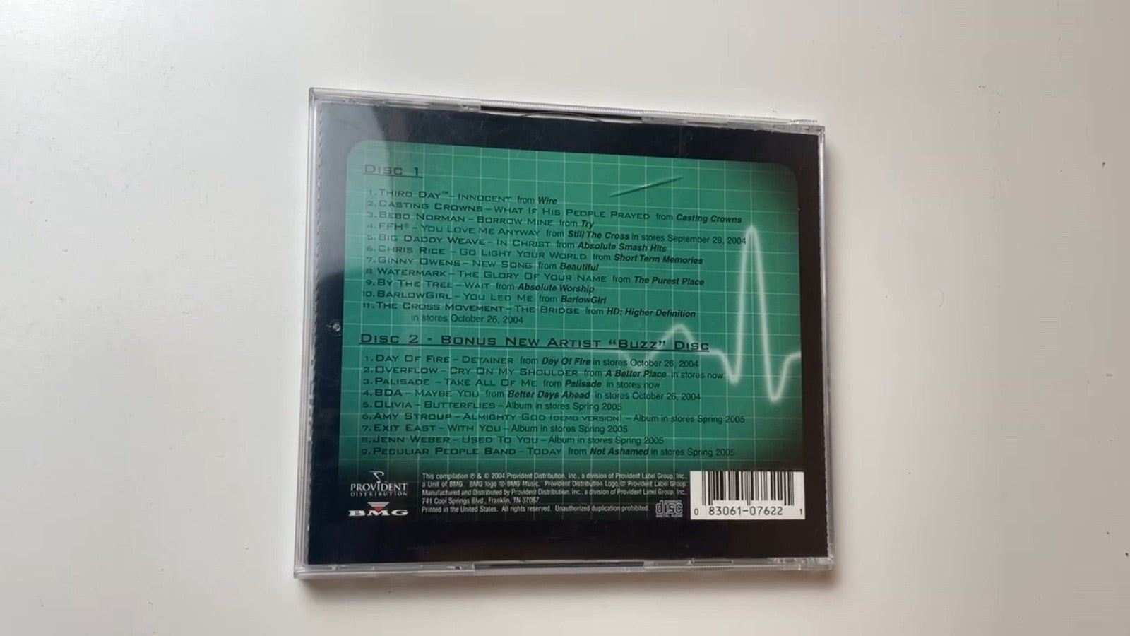 Pulse 20 Heart-Pounding Hits Christian Compilation CD 2004 Provident BMG