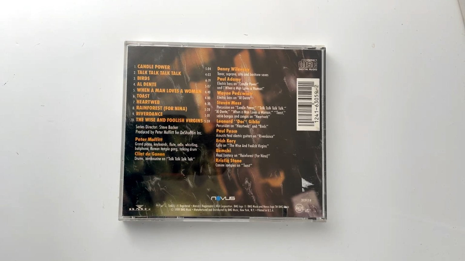 Peter Moffitt - Riverdance CD 1989 Jazz Fusion Novus RCA