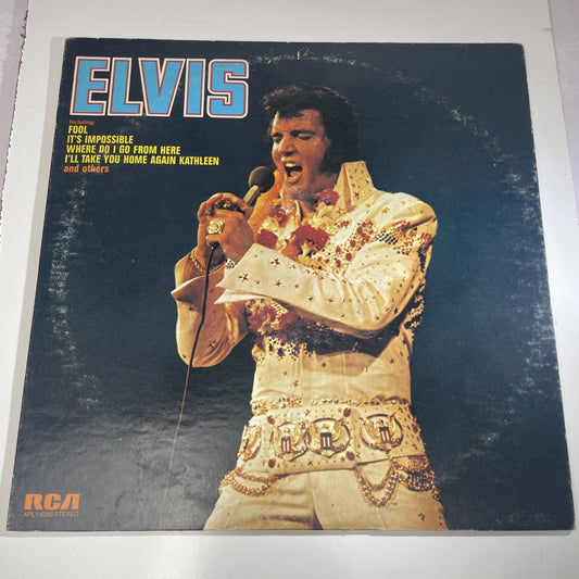 Elvis Presley – Elvis - 1973 -  Vinyl LP It's Still Here RCA Victor Very Good