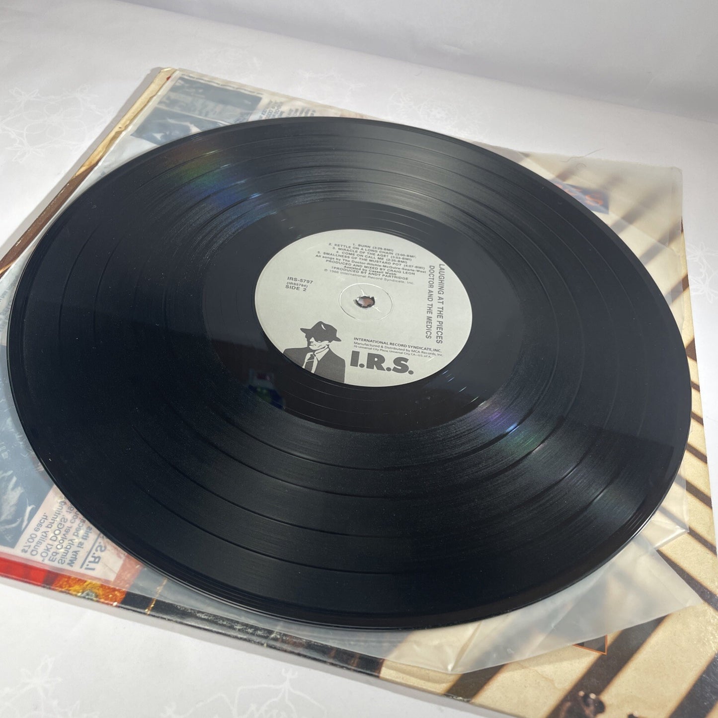 PROMO STAMP DOCTOR & THE MEDICS - LAUGHING AT THE PIECES UK 1986 Vinyl LP Record
