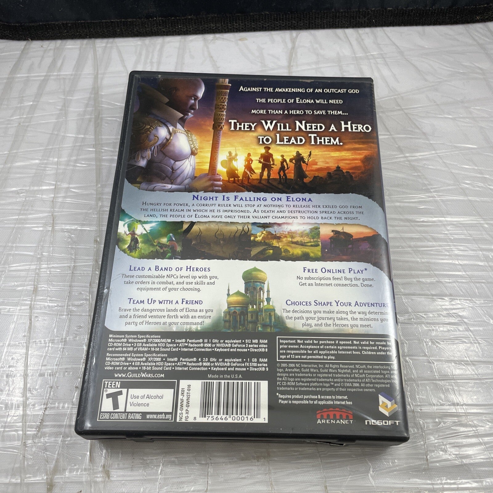 Pc Game Lot Of 4 Guild Wars All Expansion Cd Set Posters, Discs, Manual