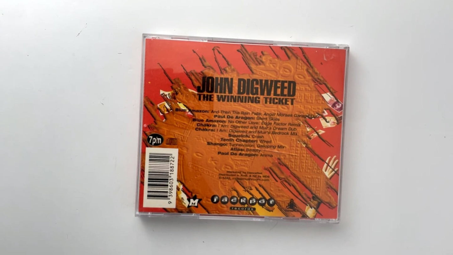 John Digweed - The Winning Ticket CD 1995 Jackpot Records Electronic Dance
