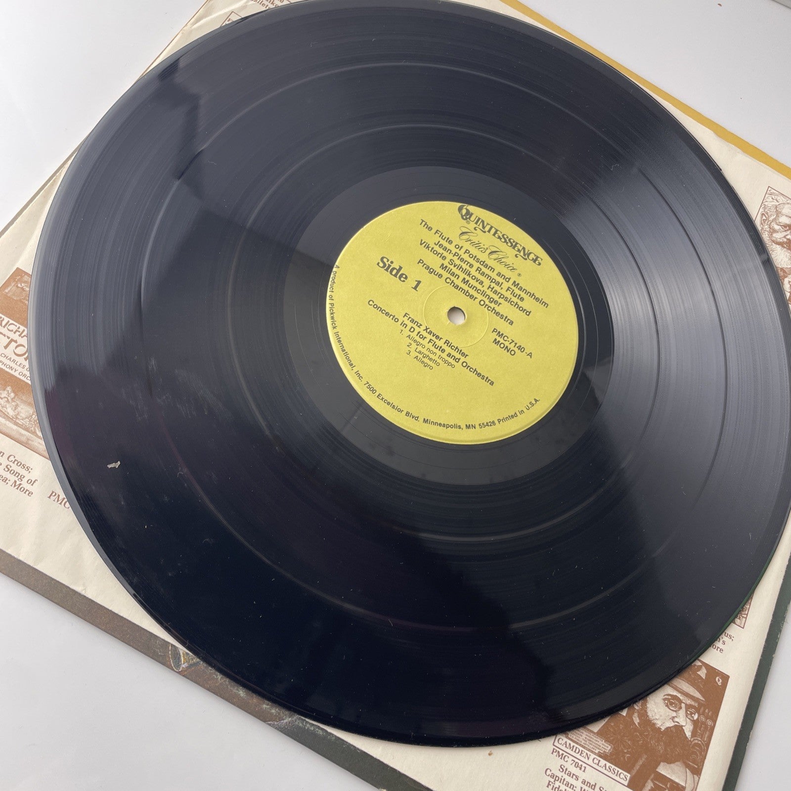 Jean Pierre Rampal The Flute Of Potsdam And Mannheim LP Vinyl Record Album