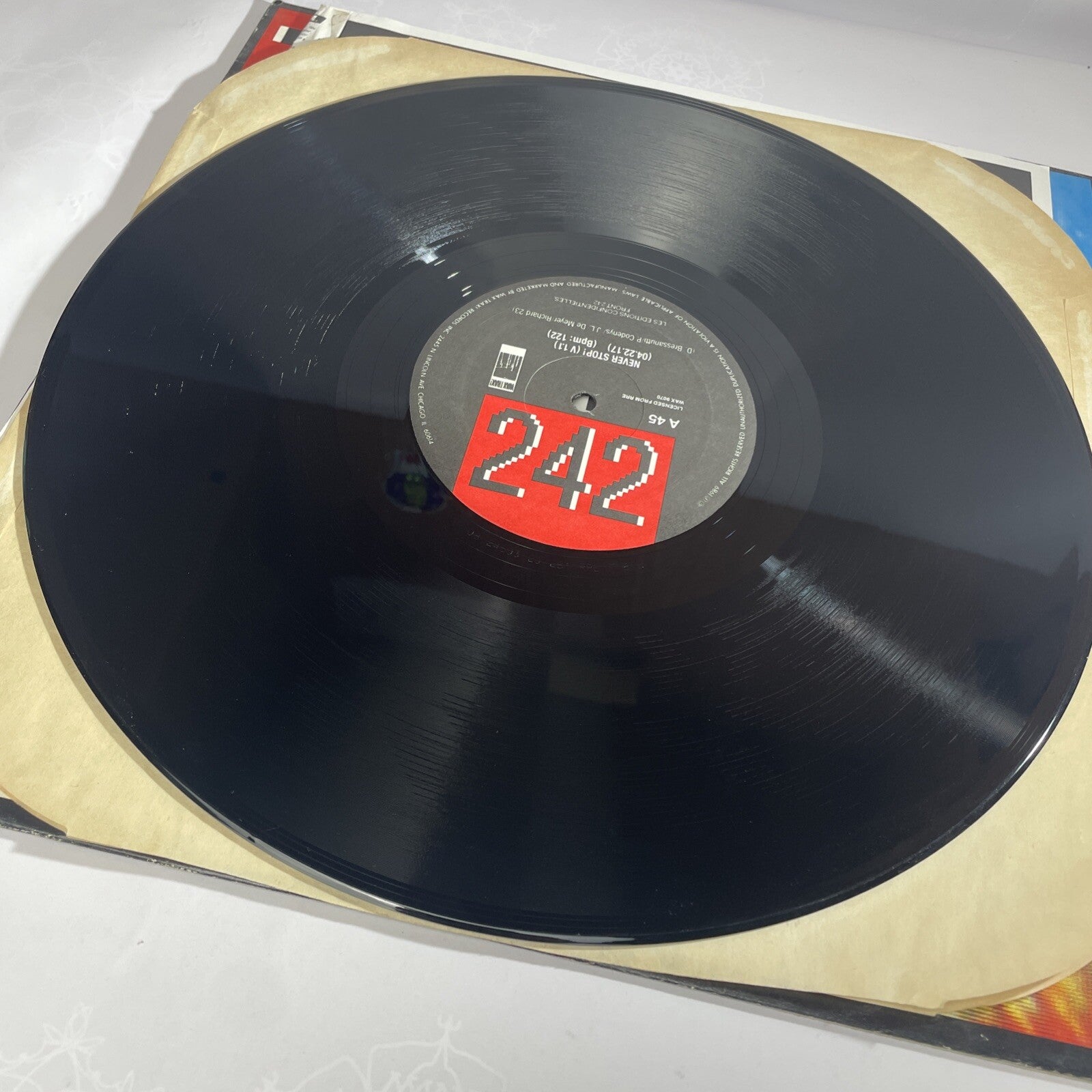 Front 242- Never Stop! CDS- 5TRK SINGLE! CLASSIC!! EBM/INDUSTRIAL! WAX TRAX!