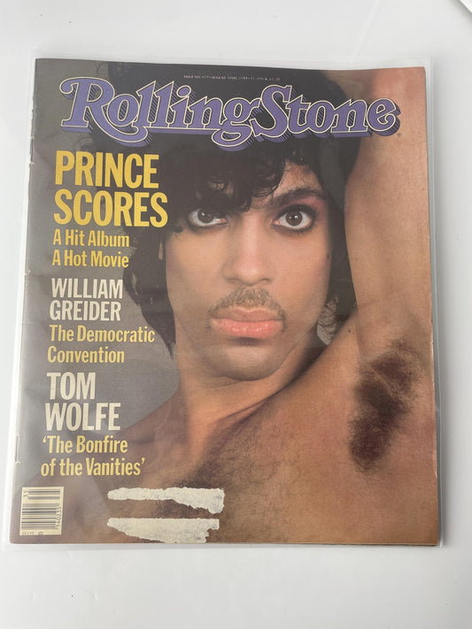 Vintage Rolling Stone Magazine Issue 429 Aug 30 1984 'PRINCE SCORES' Tom Wolfe