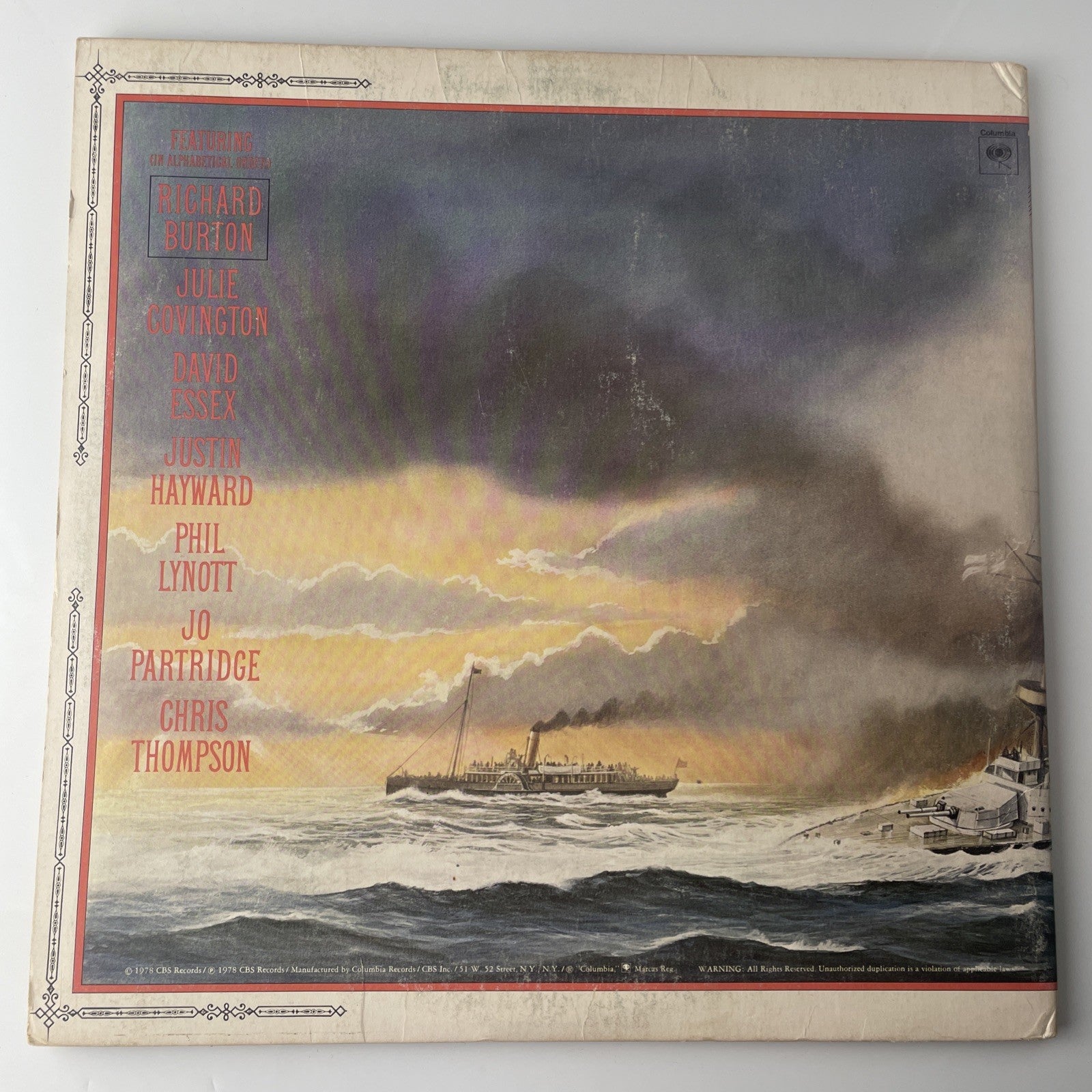 Jeff Wayne's Musical Version "War of the Worlds" Vinyl 2 LP 1978 With Booklet G