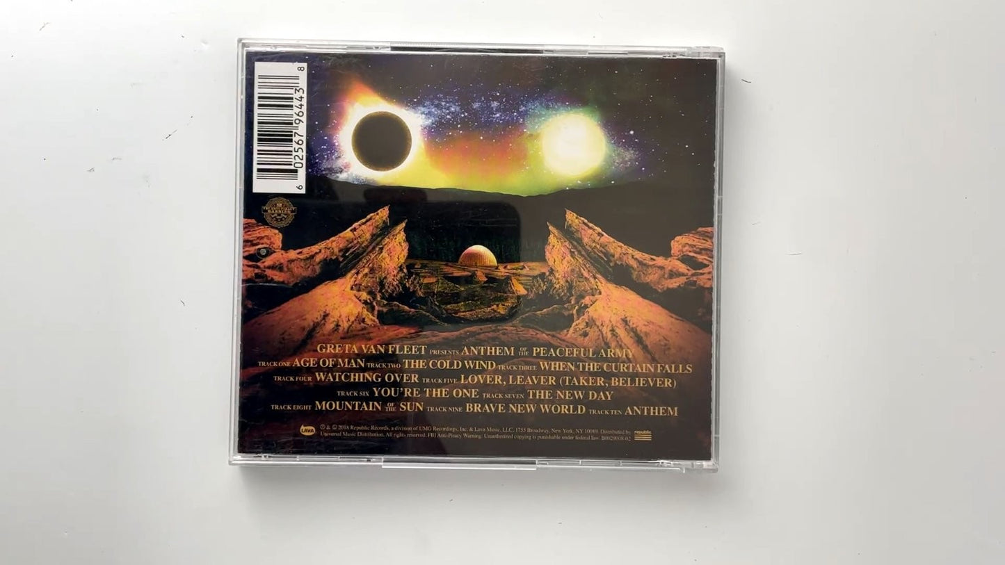 Greta Van Fleet - Anthem of the Peaceful Army CD 2018 Rock Lava Republic