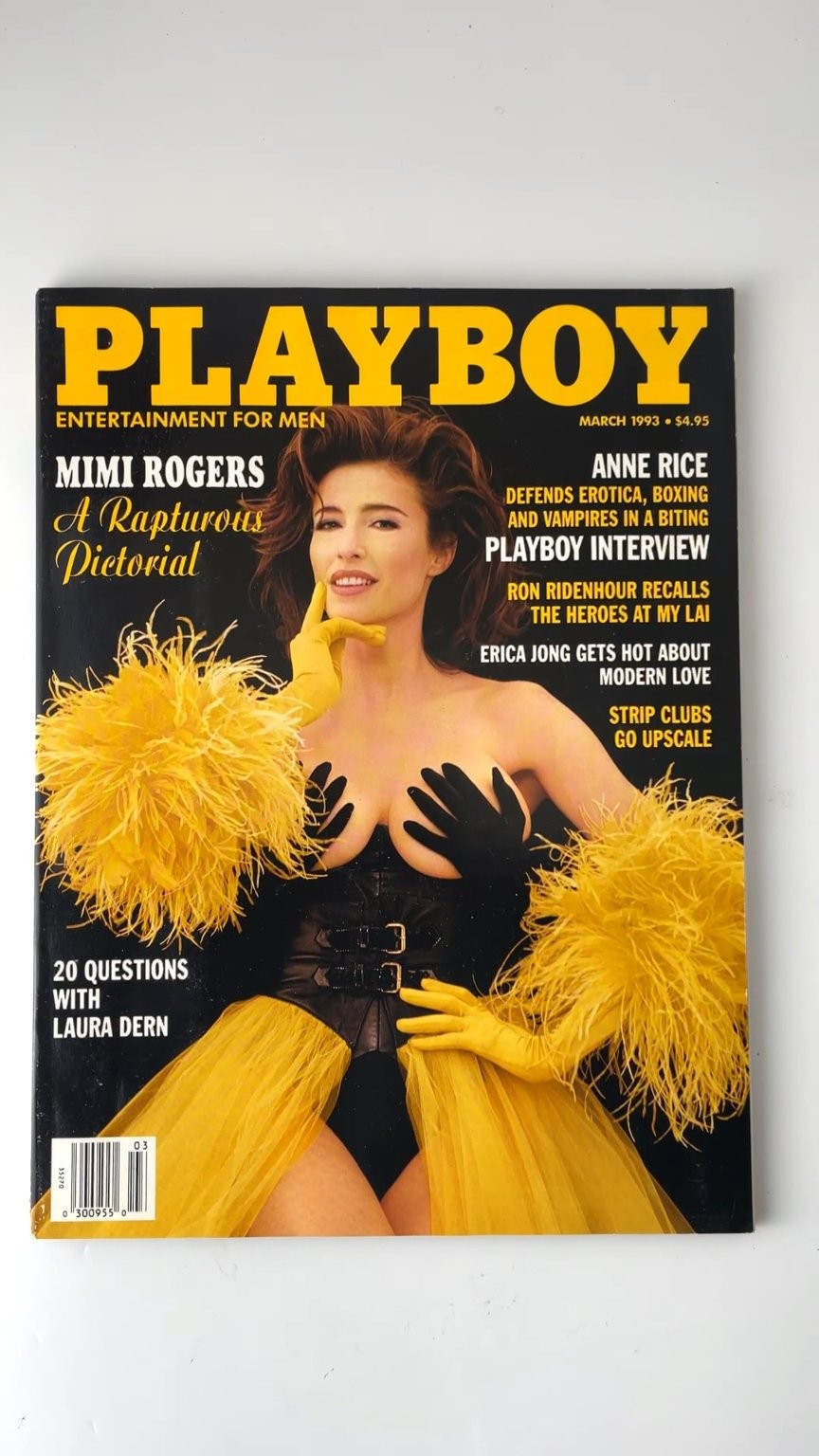 Playboy Magazine March 1993 Mimi Rogers Anne Rice Interview